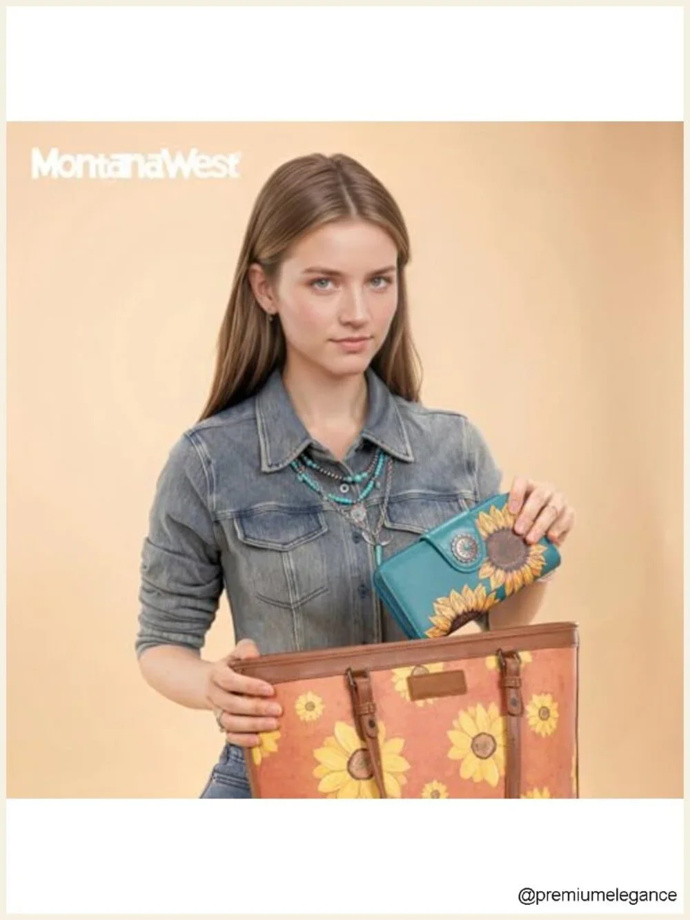 Women's Bifold Wallet with RFID Blocking, 13 Card Slots, Premium Vegan Leather
